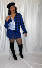 Load image into Gallery viewer, Plaid T-shirt Dress
