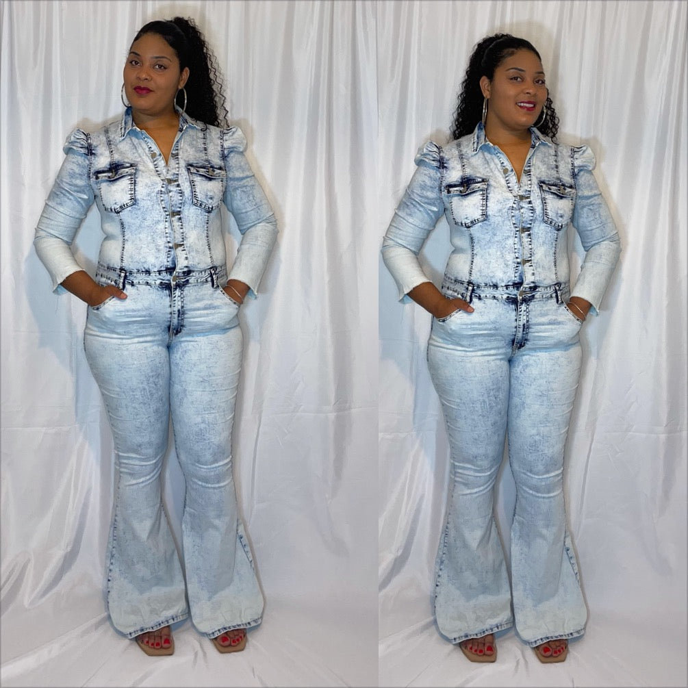 Top Tier Denim Jumpsuit